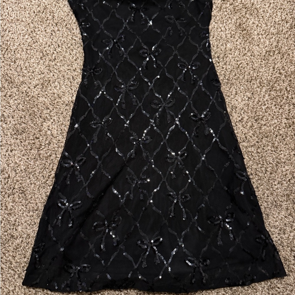 Windsor Black Sequin Mini Dress